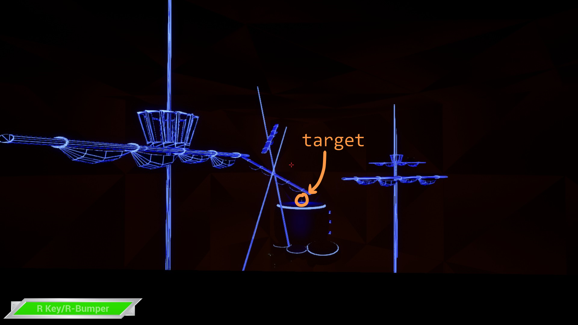 image of the blue room with the end goal circled.